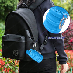 Silicone Sipper Bottle for Kids - Expandable Sipper Water Bottle for Home, Office, Gym, Trekking, Fancy Stylish Water Bottle Girls, Boys – 500 ML