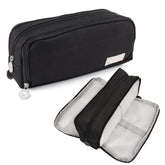Multi-Compartment Stationery Organizer Pouch for Kids (Black)