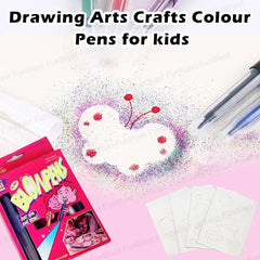 Magical Coloring Spray Blow Pens for Kids (Pack of 6)