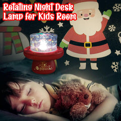 Merry Christmas Night Lamp for Kids – 3 in 1 Projector Lamp, Musical Rotating Night Desk Lamp for Kids Room, Living, Room (Random Color)