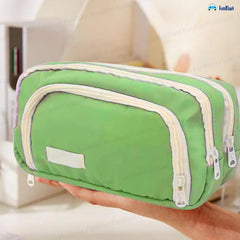 Multiple Compartment Portable Stationary Organizer Bag for Kids (Sea Green)