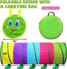 Tunnel Popup Play Tent House, Tunnel Tent for Kids, Foldable Outdoor Tunnel for Toddlers, Tunnel Playhouse for Kids Tunnel for Kids, Girls and Boys