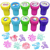Unicorn Stamps for Kids – Unicorn Scrapbook Stamper, Educational Toys Art and Craft School Supplies (Pack of 10 Pcs)