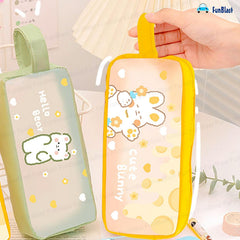 PVC Pencil Pouch with Zipper Closure (Yellow)