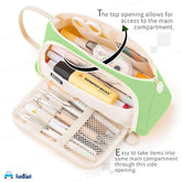 Multipurpose Stationery Organizer Bag with Handle for Kids & Adults(Sea Green)