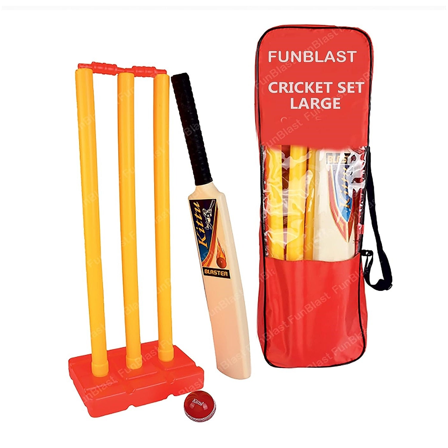 Cricket Kit for Kids - Cricket Set with 1 Cricket Bat, 1 Soft Ball and