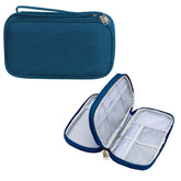 Travel Organizer Pouch with Mesh Pockets for Men and Women (Blue)