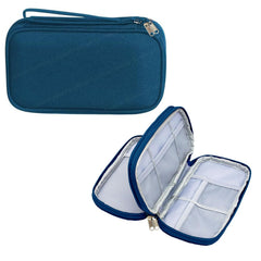 Travel Organizer Pouch with Mesh Pockets for Men and Women (Blue)