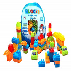 Building Blocks for Kids with Wheel, Block Bricks Toys for Kids, Best Gift Toy for Girls, Boys (78 Pcs & 16 Wheels)