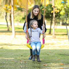 Swing for Kids – Adjustable Plastic Swing/Kid’s Jhula, Indoor and Outdoor Hanging Swing for 3+ Years Old Boys and Girls, Kid's Swing Seat with Hand Grip