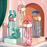 Water Bottle for kids, Cute Design Water Bottle with Sipper, Sipper bottle for Kids -Anti-leak Kids Cartoon Water Bottle for Kids – 550 ML