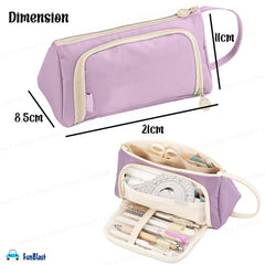 Multipurpose Stationery Organizer Bag with Handle for Kids & Adults(Purple)