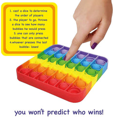 Pop It - Popit Game, Poppet for Kids, Pop It Toy, Pop It Toys for Kids, Pop It Fidget Toy, Pop It Big, Square & Round Pop it Fidget Toy, Pop It for Girls (Pack of 2 Pcs)