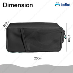 Multipurpose Zipper Pencil Pouch for Kids & Adults (Black)
