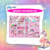 Unicorn Stationary Kit for Girls Pencil Pen Book Eraser Sharpener - Stationary Kit Set for Girls/Birthday Gift