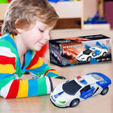 Police Car Toy, Car Toy for Kids with 360 Degree Rotation & Door Opening Siren Sound, B/O Toy Car, Sound & Light Toys for Kids Boys & Girls - Multicolor