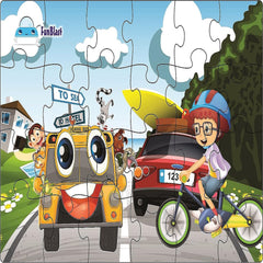 Road Transport Jigsaw Puzzle for Kids – 24 Pcs Jigsaw Puzzle for Kids, Boys, Girls