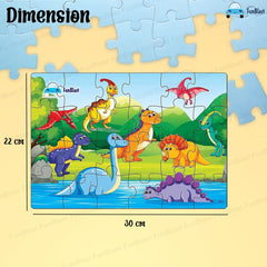 Dinosaur Jigsaw Puzzle for Kids Jigsaw Puzzle for Kids of Age 3-5 Years – 24 Pcs (Size 30X22 cm)