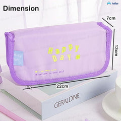 Multipurpose Zipper Stationary Organizer Pouch for Kids (Purple)