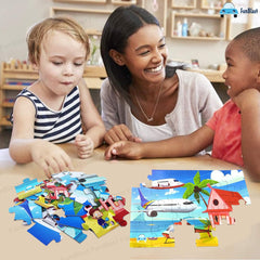 Air Transport Jigsaw Puzzle for Kids – 24 Pcs Jigsaw Puzzle for Kids, Boys, Girls