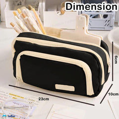 Multiple Compartment Portable Stationary Organizer Bag for Kids (Black)