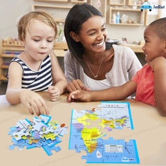 Map of India Jigsaw Puzzle for Kids Jigsaw Puzzle for Kids of Age 3-5 Years – 24 Pcs (Size 30X22 cm)