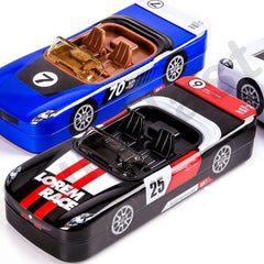 Metal Car Pencil Box for Kids – Double Layer Metal Pencil Case for Kids Boys/ Pencil Case for Students School Supplies - Stationery Set Organizer Birthday Return Gift for Kids (Color May Vary)