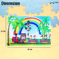 Train Engine Jigsaw Puzzle for Kids – 24 Pcs Jigsaw Puzzle for Kids, Boys, Girls