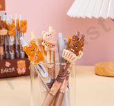 Ball Pens For Writing-Cartoon Design Lightweight Ball Pen With Comfortable Grip For Extra Smooth Writing Pack Of 6)