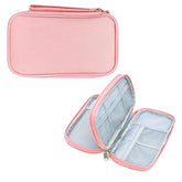 Travel Organizer Pouch with Mesh Pockets for Men and Women (Pink)