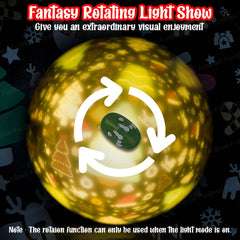 Merry Christmas Night Lamp for Kids – 3 in 1 Projector Lamp, Musical Rotating Night Desk Lamp for Kids Room, Living, Room (Random Color)