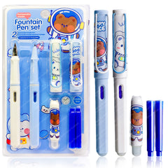 Fountain Pen for Students Unicorn Pen Set for School Stationery Gift for Kids, Birthday Return Gift, Pen for Office, School Stationery Items for Kids