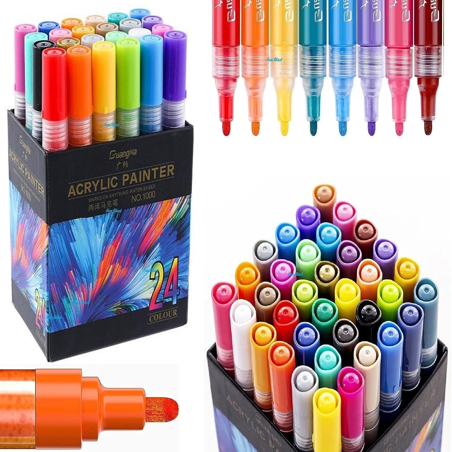 Acrylic Marker Colors set, DIY Color Markers, Acrylic Paint Marker Pen –  FunBlast