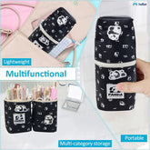 Korean Boba Pop Up Stationery Organizer Pouch for Kids (Black)