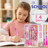 Fountain Pen for Students Unicorn Pen Set for School Stationery Gift for Kids, Birthday Return Gift, Pen for Office, School Stationery Items for Kids
