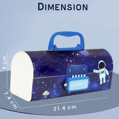 Kids Pen & Pencil Box – Suitcase Style Password Lock Multi-Layer Pencil Box for Boys, Girls, Stationary Organizer Case Return Gift for Kids