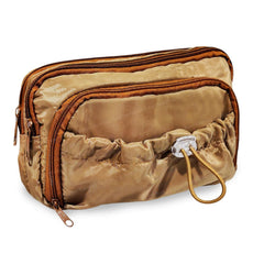Kawaii Pencil Pouch With Drawstring Pocket (Tan)