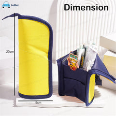 Korean Boba Pop Up Stationery Organizer Pencil Pouch for Kids (Yellow)