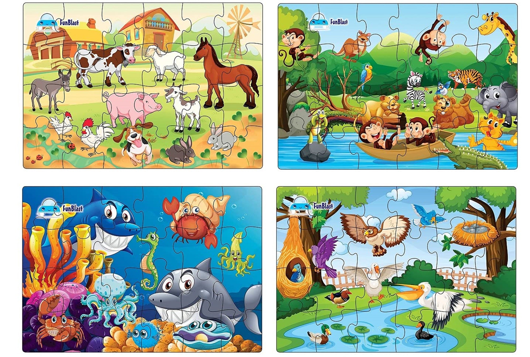 Kids Puzzles for Kids, Animal and Birds Jigsaw Puzzle for Kids of Age –  FunBlast