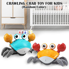Crawling Crab Toy for Kids - Dancing Crawling Baby Toys, Electronic Walking Moving Toys for Babies Infant Toddlers Fun Play Interactive Early Learning Educational Toys (Random Color)