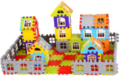 Building Blocks for Kids, (72 Pieces Blocks) House Building Blocks with Windows, Block Game for Kids