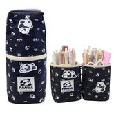 Korean Boba Pop Up Stationery Organizer Pouch for Kids (Black)