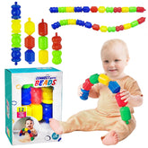 Connecting Beads for Kids – Shape Sorting Toys for Kids, DIY Toys, Interlocking Puzzle Blocks, Indoor Games for Kids, Stacking and Balancing Toys, Return Gifts for Kids