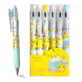 Ball Pens for Writing - Cartoon Design Lightweight Ball Pen with Comfortable Grip for Extra Smooth Writing, Stationery for School & Office, Birthday Return Gift (6 Pcs) - Assorted Color