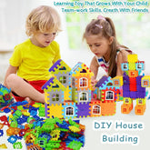 DIY House Building Blocks for Kids Puzzle Games for Kids DIY Toys for Children Educational and Learning Toy for Kids, Girls and Boys - 140+ Blocks