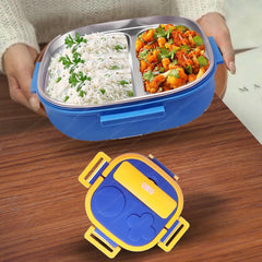 Lunch Box for School Kids, Compartment Lunch Box with Stainless Steel Inner Case, SUS304 Lunch Box for Kids (850 ML)