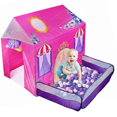 2 in1 Ball Pool Play Tent House - Sweet Villa Ball Pool Play Tent House, Pop Up Play Ball Pool Tent House for Kids