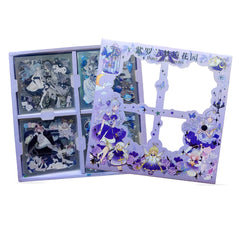 Pvc Princess Theme Kawaii Stickers -100 Sheets Cute Washi Stickers For Project, Japanese Style Girls Sticker Set, Stationery Item For Kids, Journals, Scrapbooking, Diy Arts And Crafts