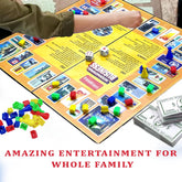 Business Game with Plastic Money Coins for Kids and Adults, Family Board Game, Business Toys and Games for 6+ Years Old Kids
