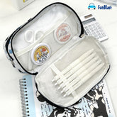 Cat Print Stationary Organizer Pouch for Kids & Adults